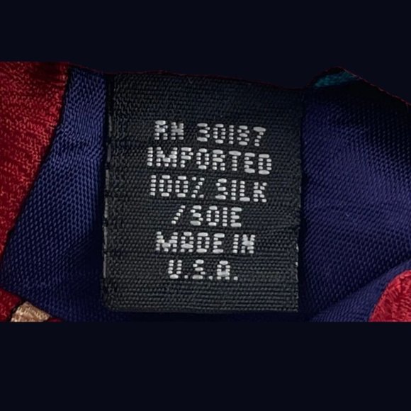 Vintage Celeb Tie Matt LeBlanc Friends Save the Children Men's Necktie 100% Silk - Picture 5 of 8